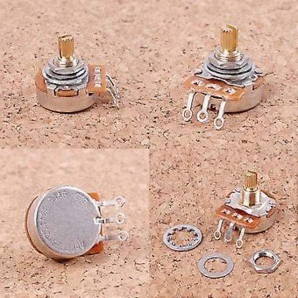 16mm Lineær Audio Volum Potmeter Elektrisk Gitar Kontroll Tone Volum Deler