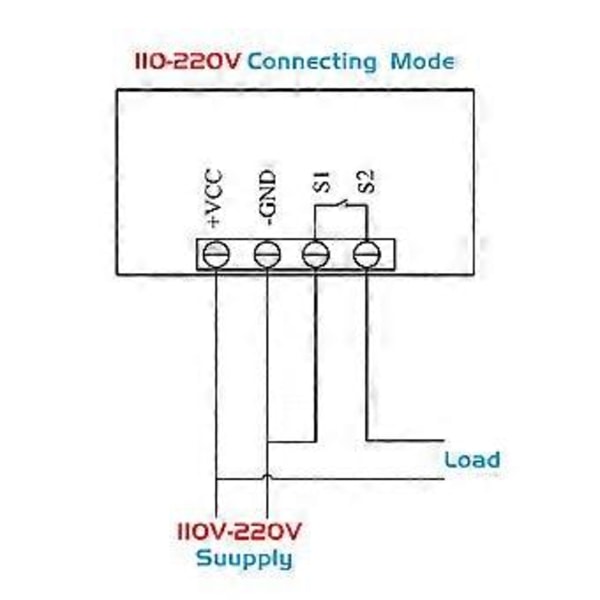 Digital Temperaturregulator Värme Kylning Temperaturkontroll Brytarmodul AC110-220V