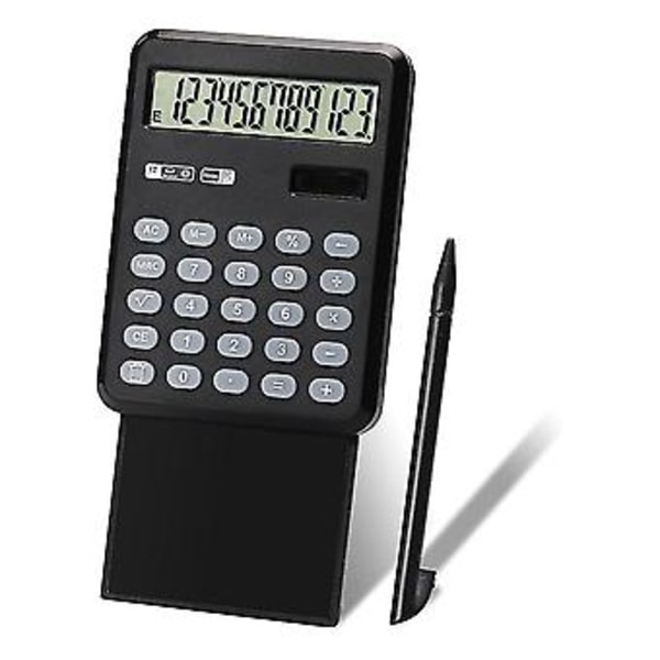 Håndskriftskalkulator med skrivetablet, 12 cifre Desktop Lomme Solar og Dual Calcula