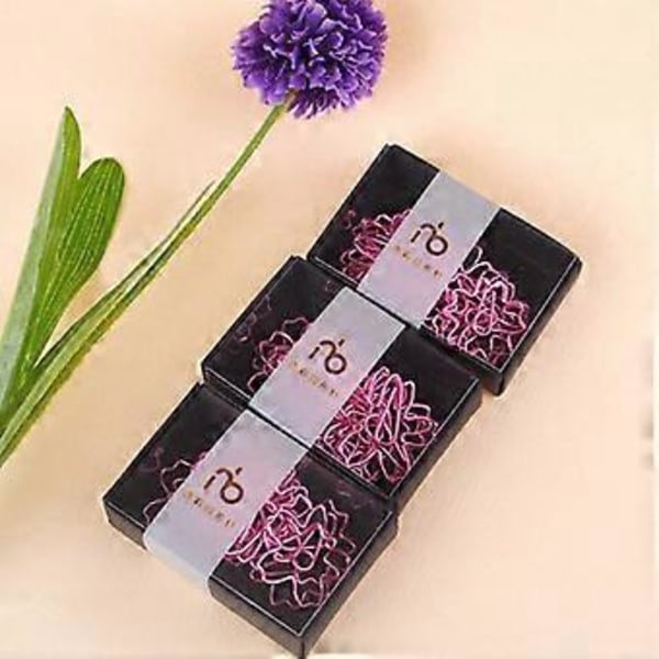12 stk./Lot TOP KVALITET Belagt Pink Papirclips Papir Nål Bogmærke Metal Memo Clip Papirvarer Kirsebærblomster Æskeclips