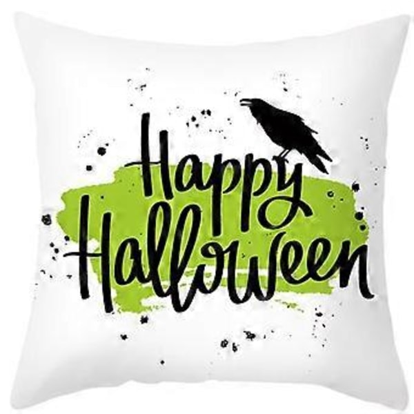 Svart Halloween Kuddfodral Örngott Heminredning Present Soffkudde Persika Hud Kasta Örngott