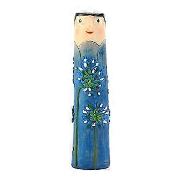 Boheme Familie Ansigtsvase Håndlavet Resin Tørrede Blomster Boligindretning Vase Håndværk Badeværelse Bogreol Stue Dekoration C