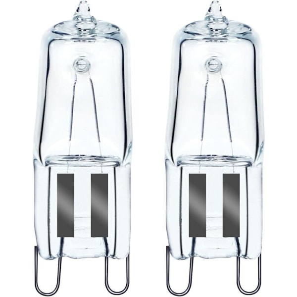 G9 Ovnslampe Halogen G9 Ovns 40W 230V 300°C Toleranse Pære 2-pakning