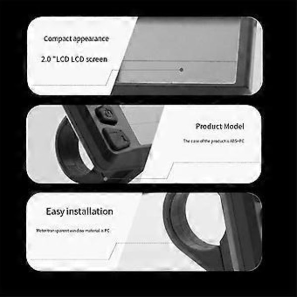 LCD Display Elmätare för Centermotor 530S Kodtabell BBS01/02/HD Universella Kodtabellstillbehör