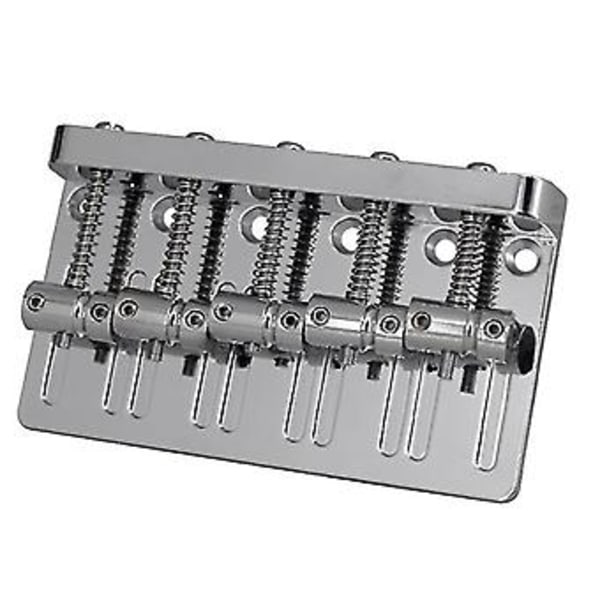 5 Strenger Fortykket Brid Pull String Plate For 5 Strenger Elektrisk Gitar Tilbehør Sølv