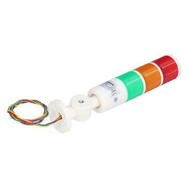 BERM Signal Torn Alltid Ljusstark LED 3 Färger Alarm Lampa Fällbar Varningsanordning AC220V