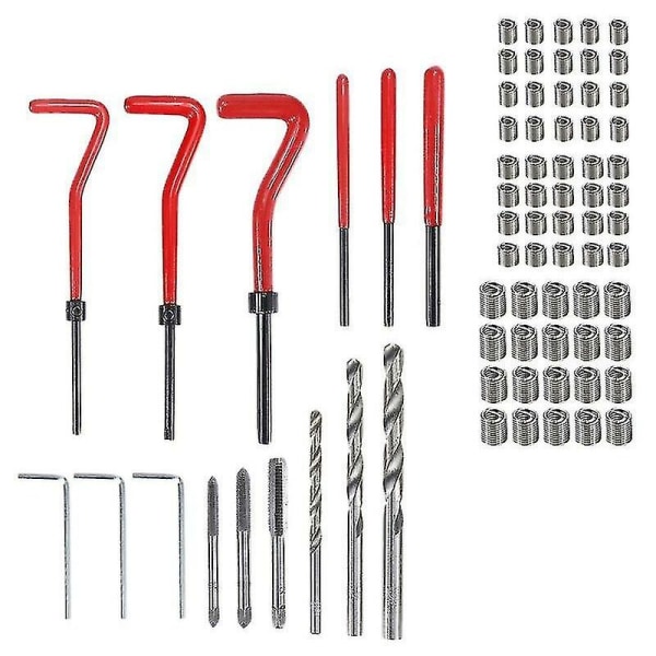 75 Pcs Thread Repair Tool Set M5-m8 Screw Thread Inserts