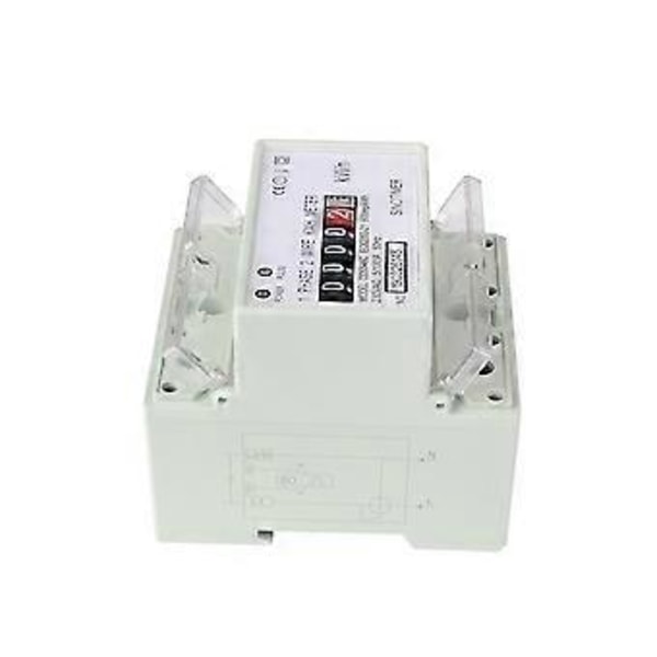 Elektrisk enfase toleder AC 220V 100A energimåler KWh teller forbruk analogt strøm wattmeter(A)