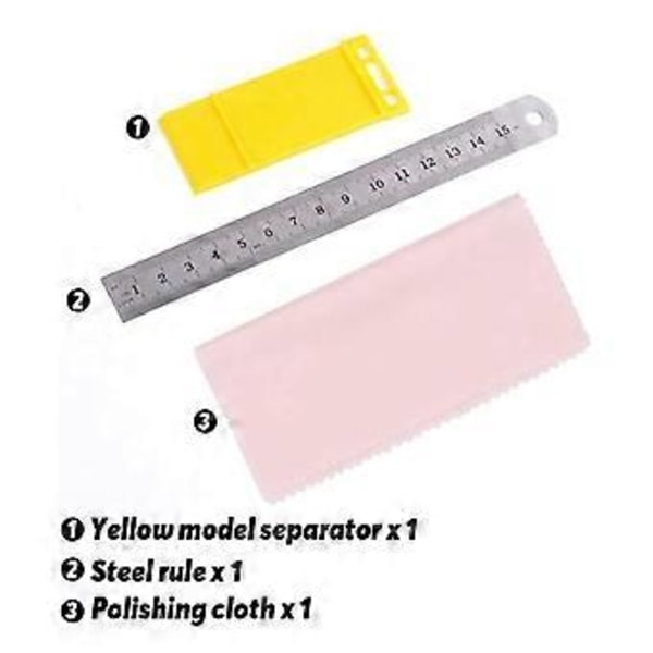 21-delars Modell Grundläggande Verktygssats Modellverktygssats Lämplig för Bilmodellbygge och DIY-verktyg.