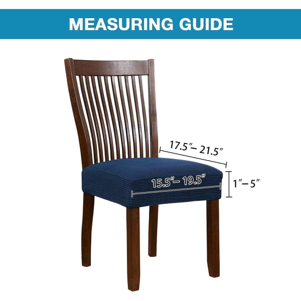 Elastiske stolbeskyttere til spisestuestoler (sett med 2) - Elastiske stolbeskyttere, universalpassform
