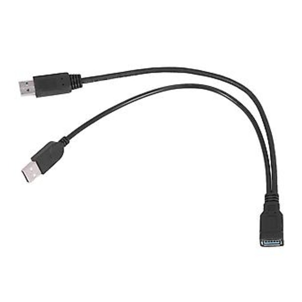 Usb 3.0 Fe Til Dobbelt Usb Data Y Forlængerkabel Til 2.5 Tommer Mobil D