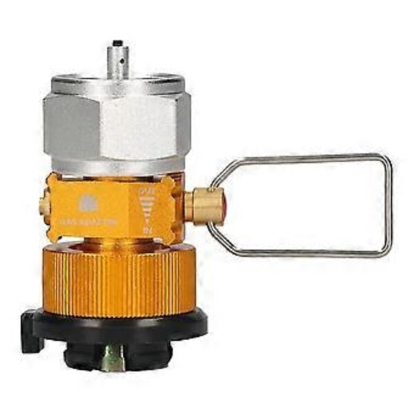 Gas Saver Plus Gasomvandlare Växel Refill Platt Tank Konverteringsadapter Camping Gas Adapter Ventil Kit Guld