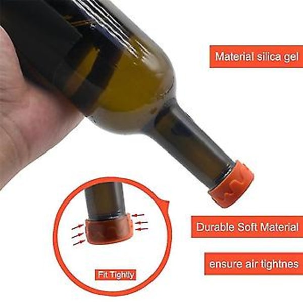 Genanvendelig Silikone Flaske Prop Forseglet Øl Prop Eddike Sojasovs Flaske Sodavand Cola Prop Vinprop Be