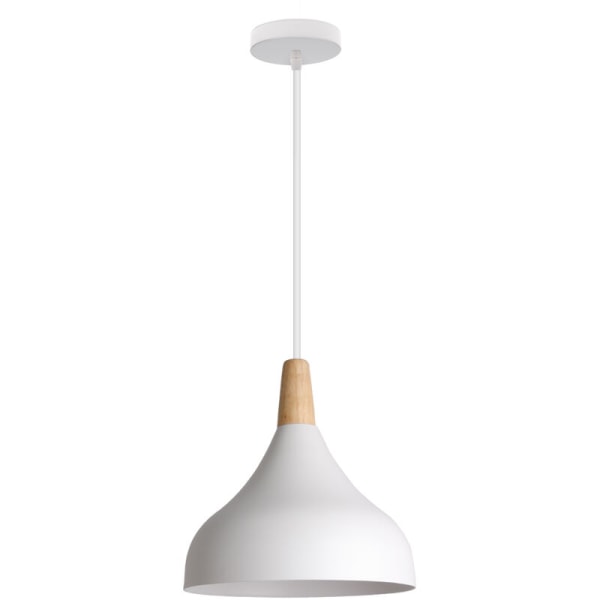 Moderne enkel loftslampelampe hvid hængende lampe indendørs lysekrone