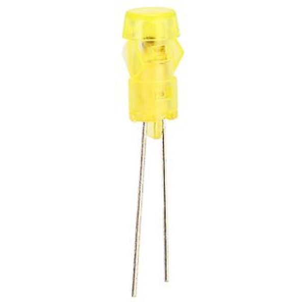20 stk. 3mm DIY LED Diode Bærbare Lysdioder for Vitenskapsprosjekt Eksperiment Gult Lys
