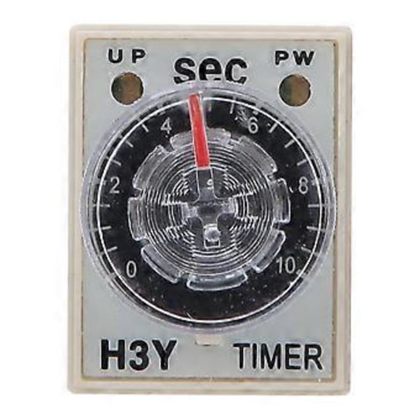 Tidsrelé H3Y-2 8 Pin Justerbar Høy Nøyaktighet Hvitevarer Elektrisk Utstyr 0-10s 220VAC