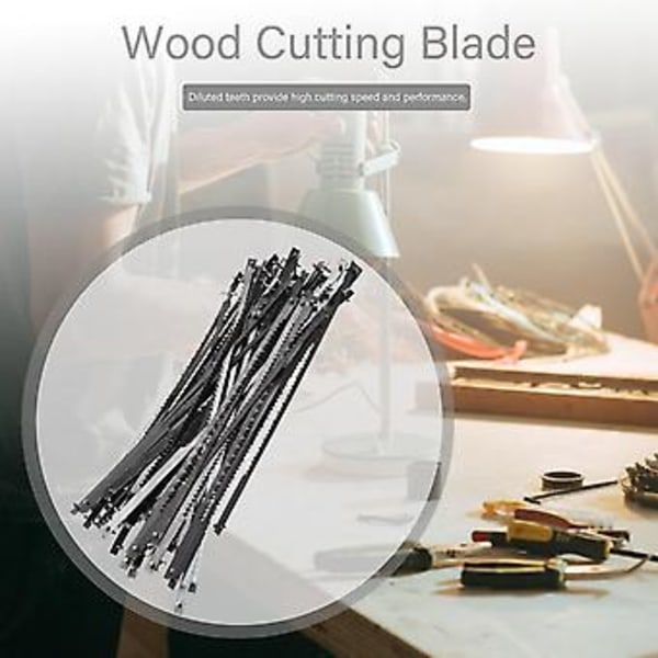 48 st 105 mm 4-tums sågblad med stift för figursåg, skärblad för Moto Saw