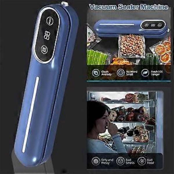 Vakuumforsegler Maskine Suge Touch Automatisk Madforsegler med Eksternt Vakuumsystem Tørre Fugtige Friske Tilstande EU Stik A