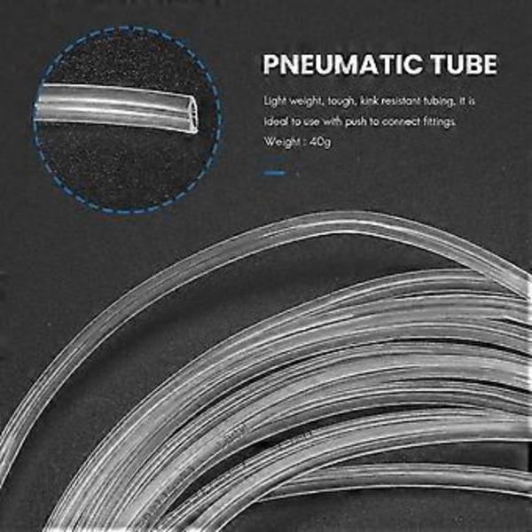 Transparent 4 meter 13.1ft 4mm X 2.5mm Pneumatisk Polyurethan Slange Rør