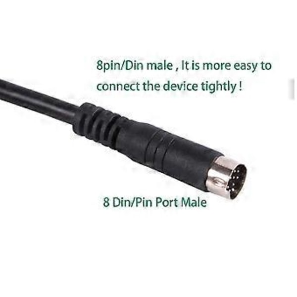 PL2303GT USB 8 Din Mini Plugg Adapter RS232 Konverter Programmeringskabel for-Allen MicroLogix PLC 1100 Serie