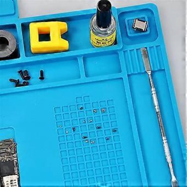 Silikonmatta Lödningsstation Telefon Stor Reparation Dator Arbetsbänk Underhåll Anti Mobil Statisk Svetsning Resistent