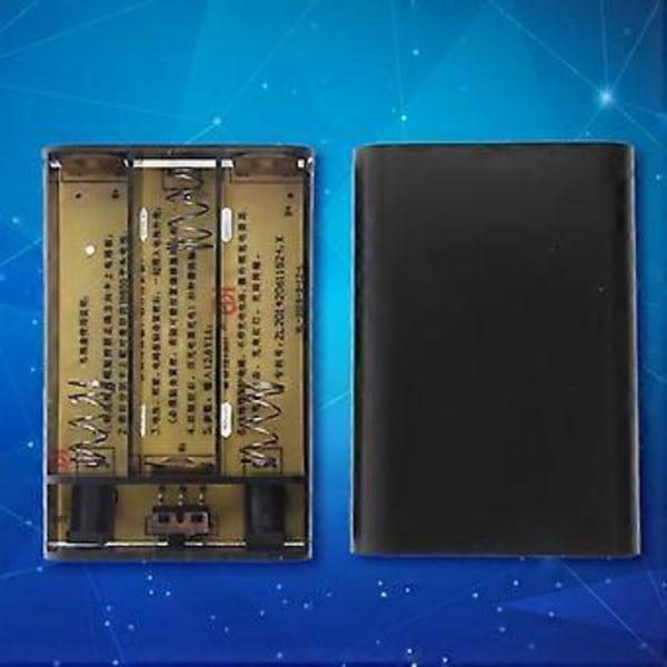 USB till DC 12V Utgång 3x 18650 Batterier DIY Power Bank Box Laddare Passar för Mobiltelefon WiFi Router LED-Lampa