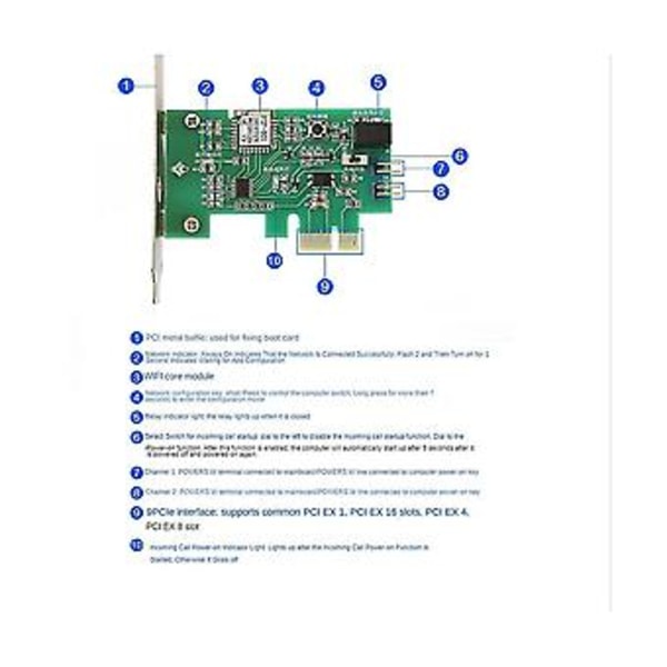 PCI-e Desktop PC Fjernbetjening Ewe Trådløs Ret S Tænd/Sluk For Desktop Computer