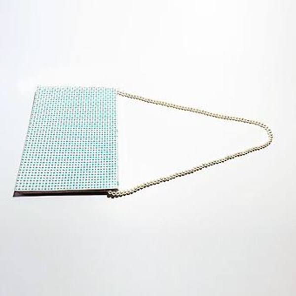 Perle Taske Kæde Slidstærk DIY Perle Taske Kæde til Håndtaske Kæder Tilbehør 10cm / 3.9in Hvid