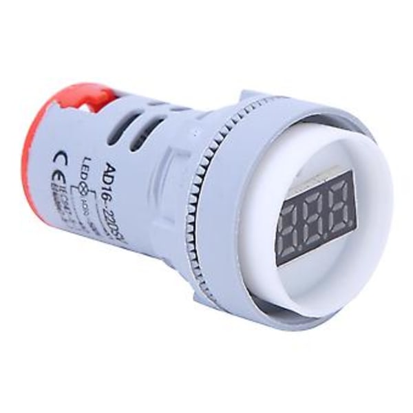 AD16-22DS LED Indikatorlys Digitalt Display Voltmeter AC 60V-500V Spændingsmåler Rød