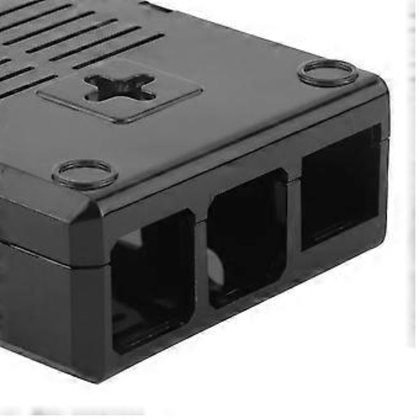 Beskyttende frostet kassecover i ABS til Raspberry Pi 3B 3B+ D-stil med skrue (Sort)