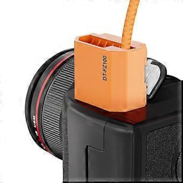 PD-FZ100 Type-C USB-C til FZ100 Dummy Batterikabel Flettet Ledning til A7III A7RIII A7SIII A7RM4 A9 A7M3 A7C FX3