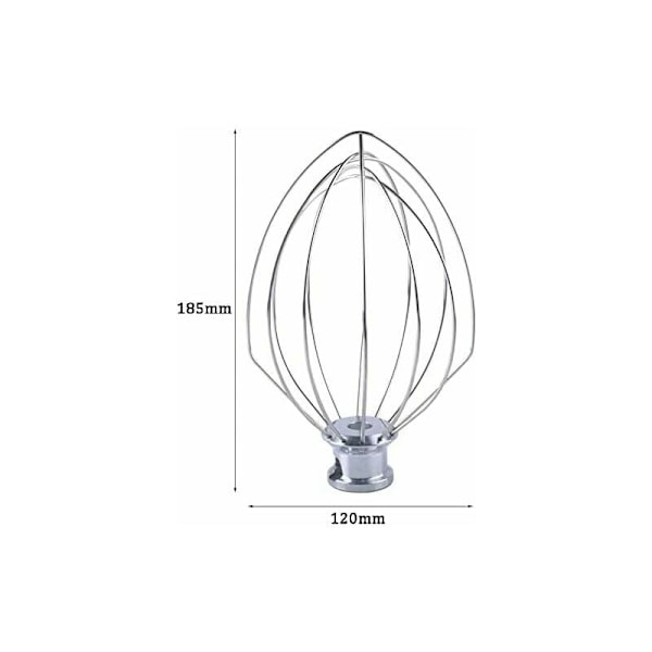 K5AWW piskeris kompatibel med KitchenAid 15,5 cm ægte professionel skål løft stand mixer 5QT erstatning WPW10731415