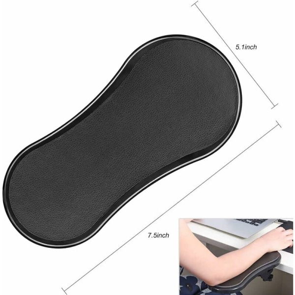 Computer Armrest Cushion, Removable Armrest Support Table, Adjustable Black Computer Hand Rest, Provides Arm Support on Computer Desk, 180° Adjustab