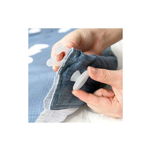 20 st Quilt Clip Set, Transparenta Hållbara Plast Quilt Clips, Håll Hörnen På Täcken/Täcken/Filtar På Plats