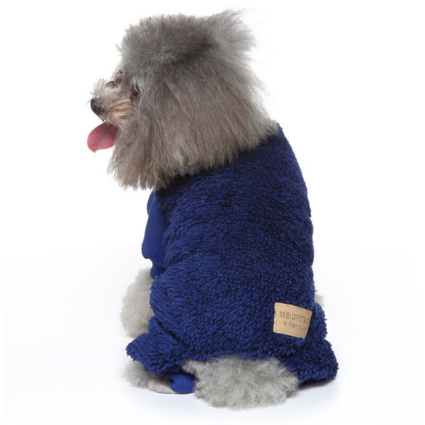 Pet clothes High collar plush dog clothes Warm and comfortable dog clothes in winter  s