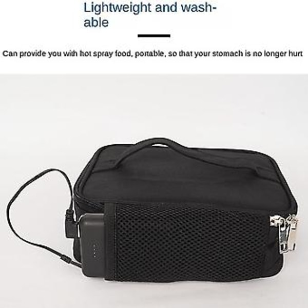 Usb Powerbank Matlåda Lunchbox Picknick Matbehållare Väska Elektrisk Lunchlåda