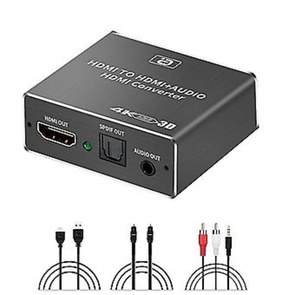 O Ctor Cec + Optisk Tos Spdif + 3.5mm O Konverter 4k X 3d O Spli