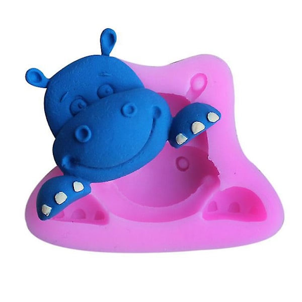 Hippo-formet silikoneform