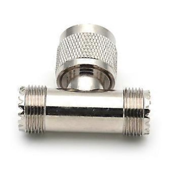PL259 UHF Han til Dobbelt SO-239 UHF Hun SO239 Triple Tee Type 3-vejs Adapter