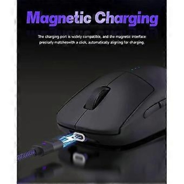 Magnetisk ladedokk for mus, for G PRO X 2 GPW 3 G705 MX Master 3S/3 VGN F1 dokkingstasjon