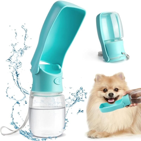 Dog Water Bottle, 350ml Portable Dog Drinking Bottle, Portable Dog and Cat Water Dispenser, Foldable Dog Travel Water Bottle, for Hiking Travel Camp