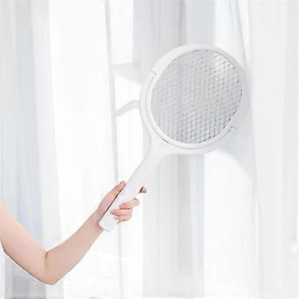 Roterende Hode Oppladbar Fluesmekker Elektrisk Fluesmekker Racket Insekt Zapper Racket Innendørs Insekt Zapper Innendørs Flue Zapper