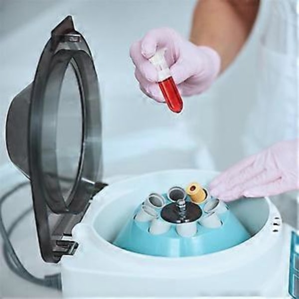 2ML Centrifugrör, 1000 st Rundbottnade Centrifugrör med Snäpplock och Graderade Markeringar för Prov Transparent