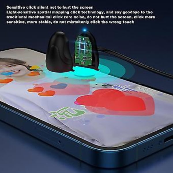 Smart Clicker Mobiltelefon Skærm Automatisk Klikker Fysisk Simulation Finger Klik Enhed Lydløs Connector-c