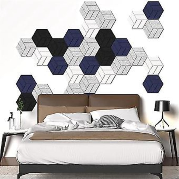 Självhäftande Akustikpaneler, hexagon Ljudisolerande Skumpaneler A
