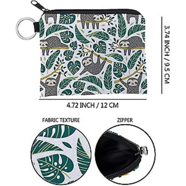 1 st Sengångsmuffins Tryck Djurplånbok Tecknad Växelväska Med Dragkedja Design För Små Pojkar Flickor (d-4)