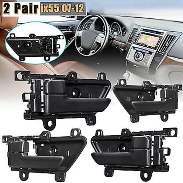 4x Bil-styling Indvendig Dør Venstre Højre Side Til Veracruz Ix55 2007-2012 82610-3j000 82620-3