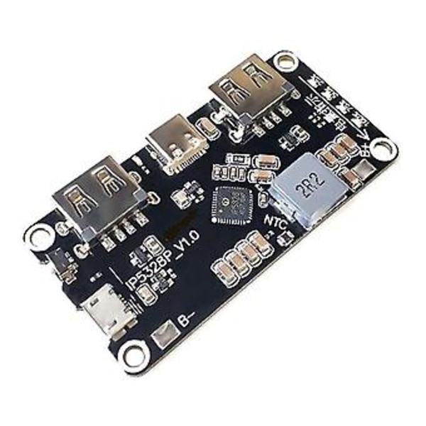 2 st P5328p Boost Laddningsmodul Dubbel Usb Snabbladdare Skatt Tpye-c 3.7v Till 5v 9v 12v Steg Upp