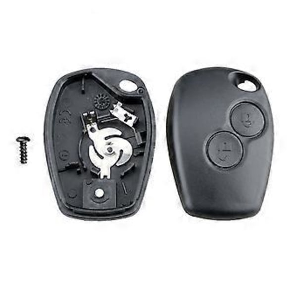 Fjärrkontroll 2 Knappar Skyddsfodral för Nyckel Skals Dammtätt Skydd för Modus Clio 3 Twingo Kangoo 2 utan Blad