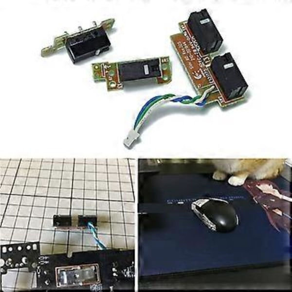 Mus Mikro Switch Knapp Cirkel Kort för Nyckel Moderkort för G304 G305 Mus Knapp Kort Kabel Reparationsdelar